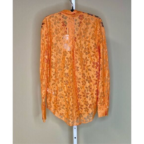 Forte Forte NWT Alen + On Lace in Tangerine Size 0 IT/ 2 US - Picture 5 of 12
